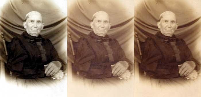 Restored portrait of Christina