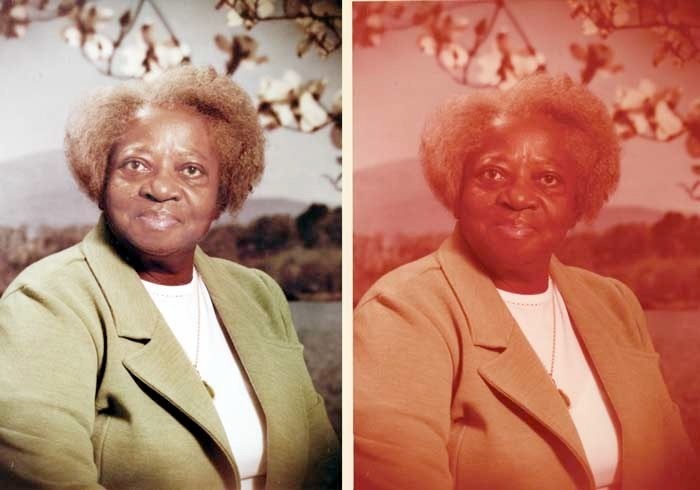 Before-and-after restoration of Ruth